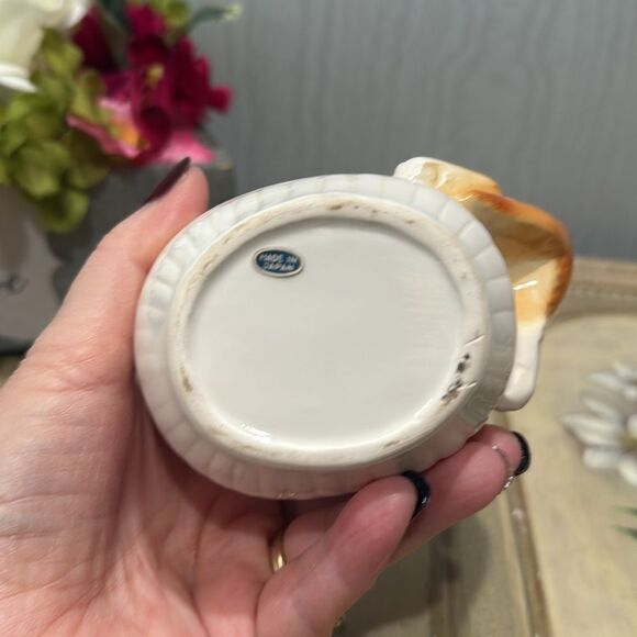 Rare Vintage Ceramic Orange Cat Kitty Creamer Vase Made in Japan Adorable - Picture 8 of 16